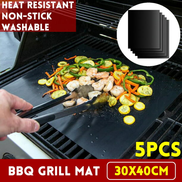 Barbecue Grill Mat Reusable Non-stick BBQ Cooking Baking Mats Covers Sheet Foil
